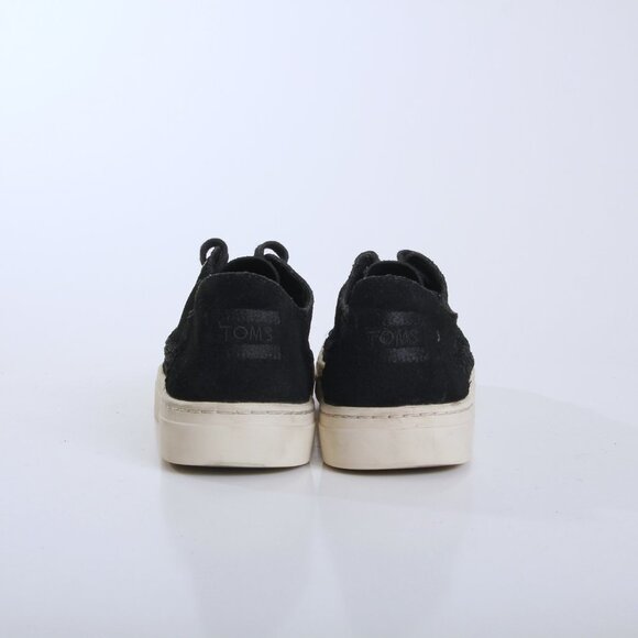 Toms Lenox Suede Sneakers in Black Women Size 6.5 - Picture 5 of 12